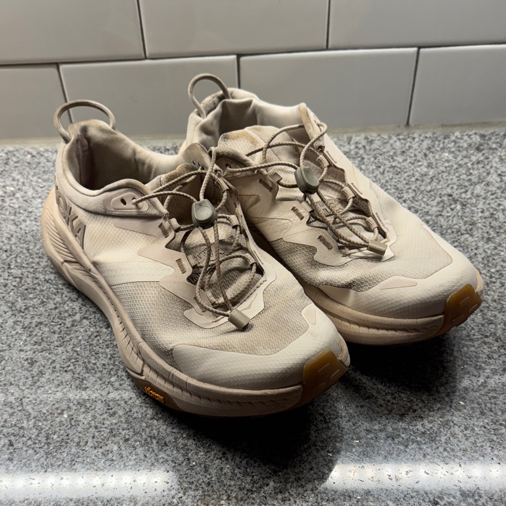 Hoka Transport Women's Sneakers - Cream and Gray